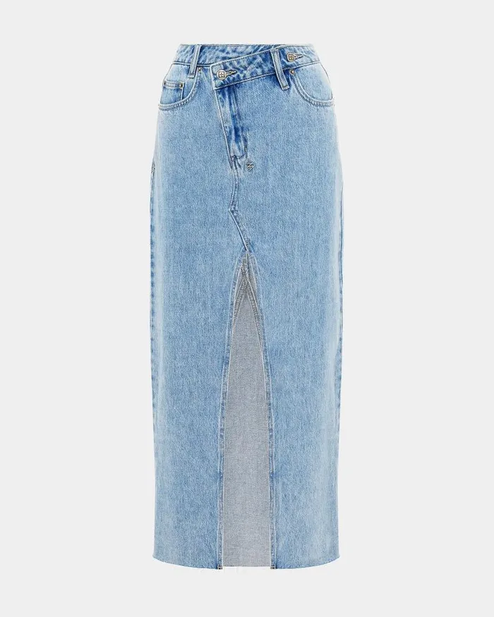 Ksubi Relax Maxi Skirt Authentik Womens Denim Skirts