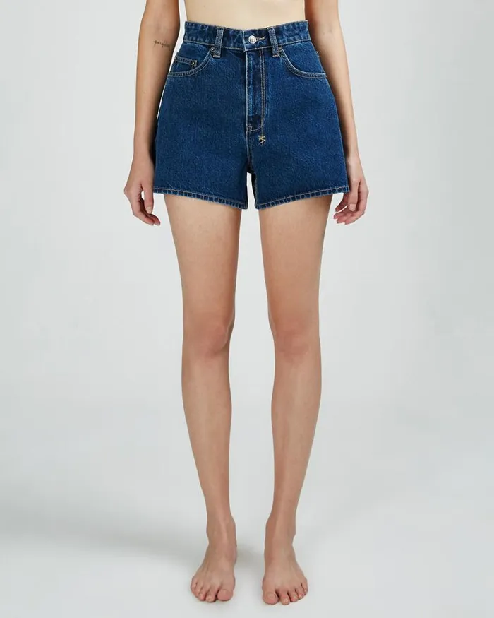 Ksubi Rise N Hi Short Old Skool Womens Denim Shorts