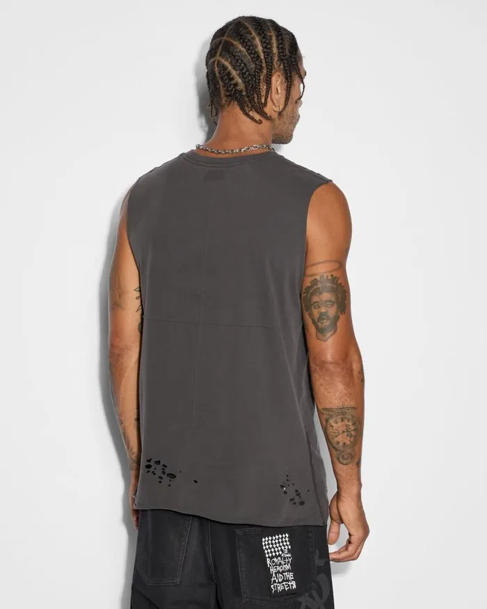 Ksubi Sioux Cut Tee Faded Black Mens TShirts