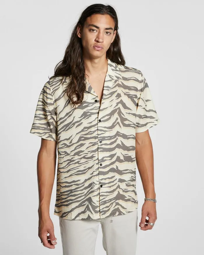 Ksubi Tigerrr Resort Ss Shirt Multi Mens Shirts