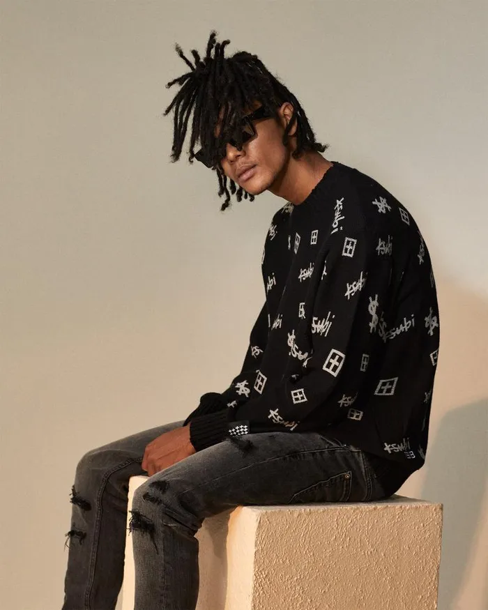 Ksubi Trash Box Knit Crew Black Mens Knits