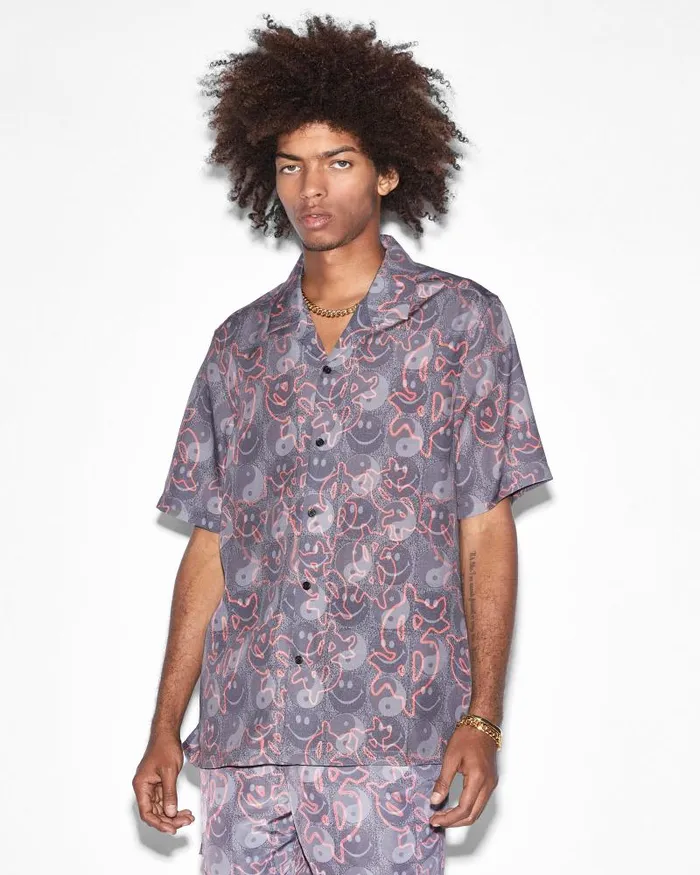 Ksubi Yin Dollar Resort Ss Shirt Multi Mens Shirts