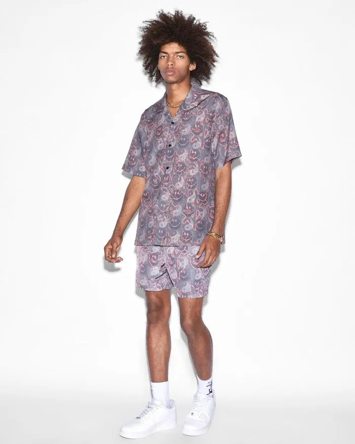 Ksubi Yin Dollar Resort Ss Shirt Multi Mens Shirts