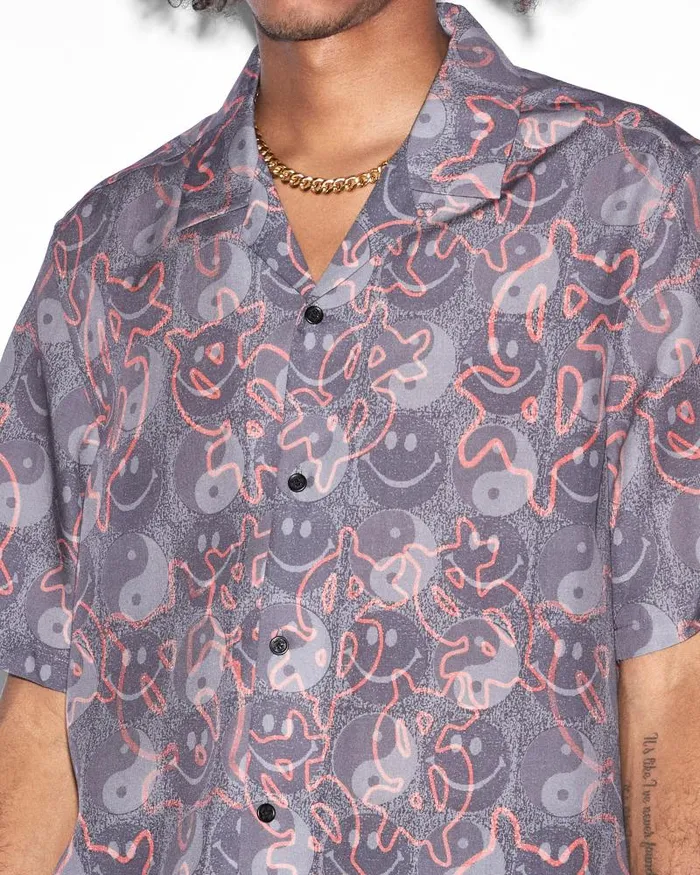 Ksubi Yin Dollar Resort Ss Shirt Multi Mens Shirts