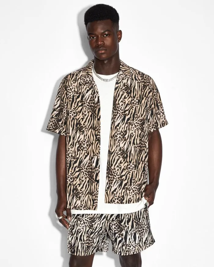 Ksubi Zoo Resort Ss Shirt Multi Mens Shirts
