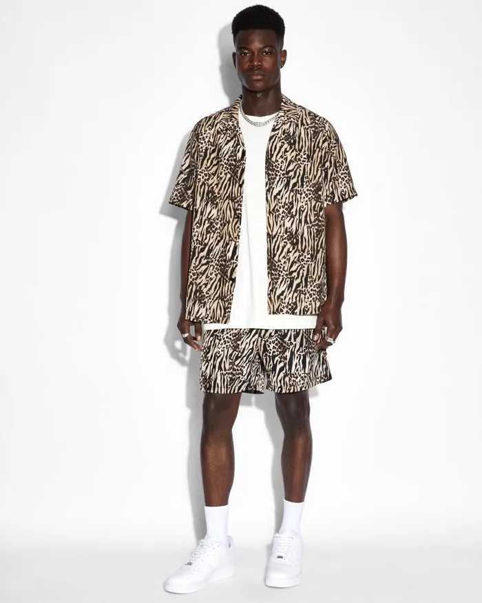 Ksubi Zoo Resort Ss Shirt Multi Mens Shirts