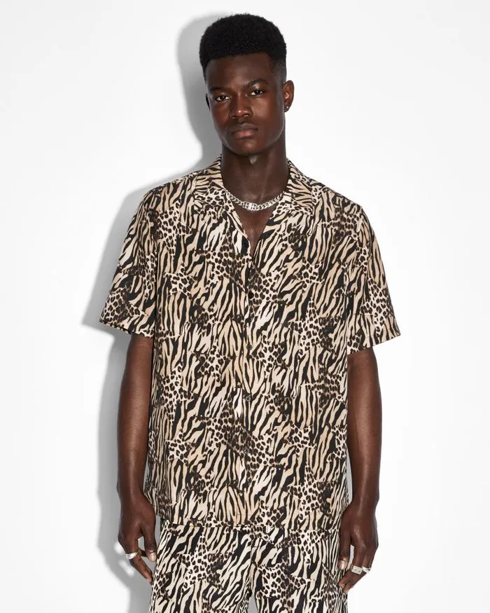 Ksubi Zoo Resort Ss Shirt Multi Mens Shirts