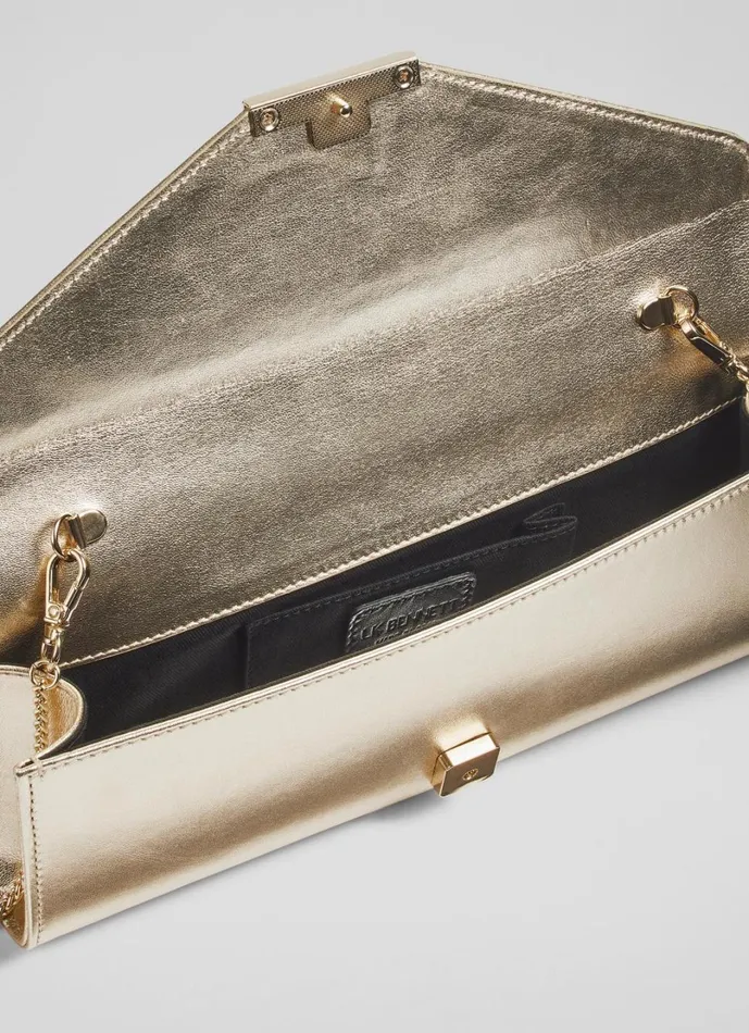 LKBennett Clutch Bags Women Lucille Champagne Clutch Bag LKBennett Clutch Bags Women Lucille Champagne Clutch Bag