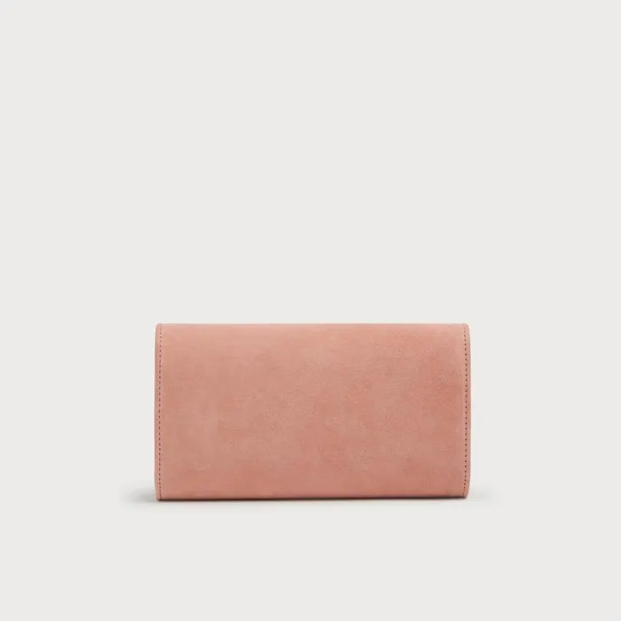LKBennett Clutch Bags Women Lucy Pink Suede Clutch LKBennett Clutch Bags Women Lucy Pink Suede Clutch