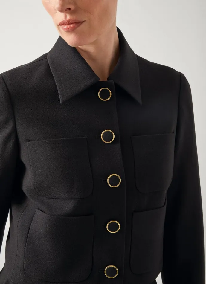 LKBennett Coats and Jackets Women Halina Black Jacket