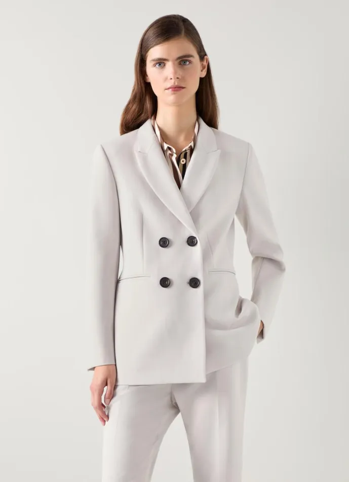 LKBennett Coats and Jackets Women Mariner Putty Tailored Jacket