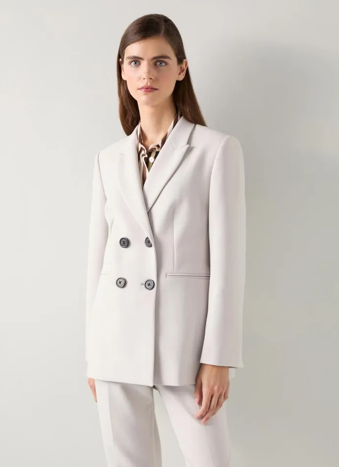 LKBennett Coats and Jackets Women Mariner Putty Tailored Jacket