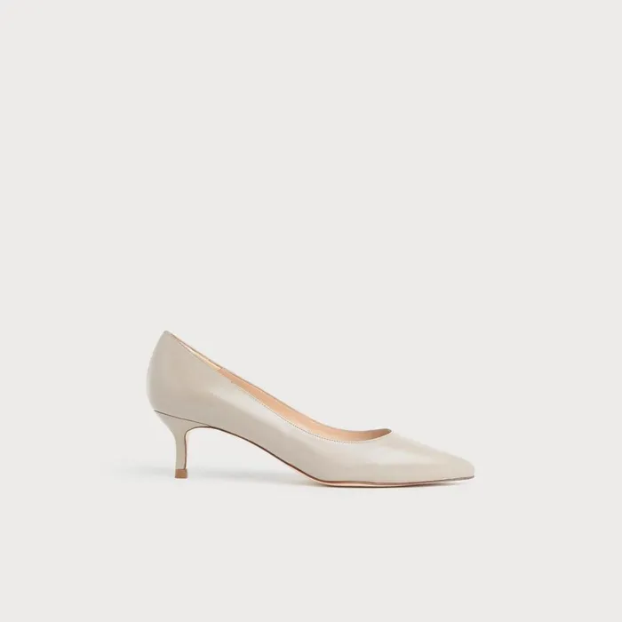 LKBennett Court Shoes Women Audrey Taupe Nappa Leather Closed Courts