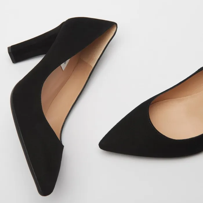 LKBennett Court Shoes Women Tess Black Suede Courts LKBennett Court Shoes Women Tess Black Suede Courts