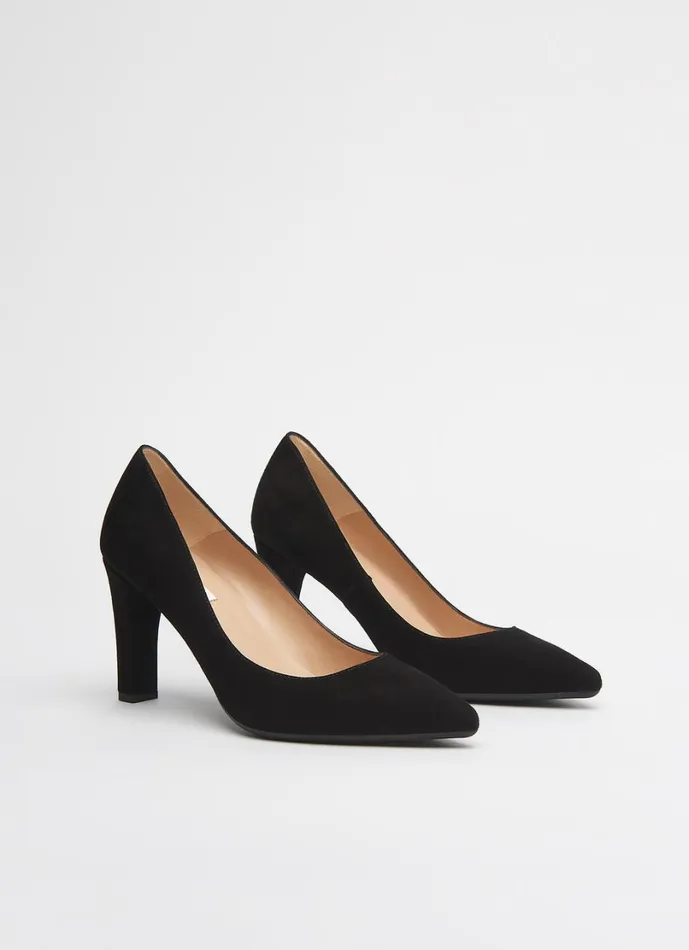 LKBennett Court Shoes Women Tess Black Suede Courts LKBennett Court Shoes Women Tess Black Suede Courts
