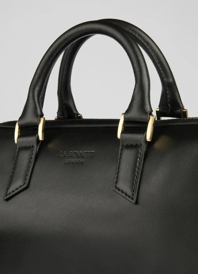 LKBennett CrossBody Bags Women Fleurette Black Crossbody Bowling Bag