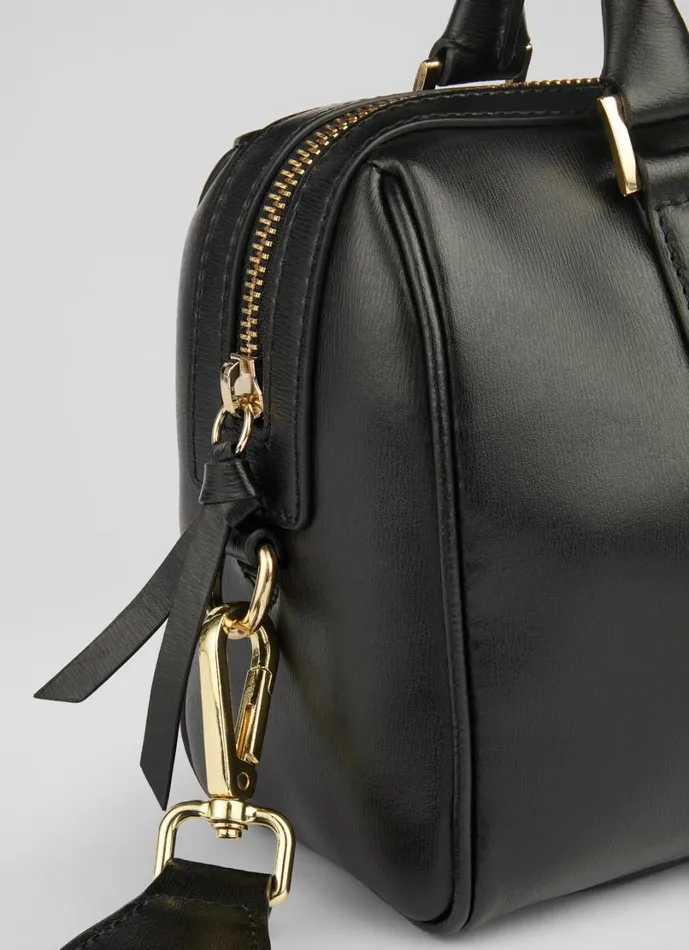 LKBennett CrossBody Bags Women Fleurette Black Crossbody Bowling Bag