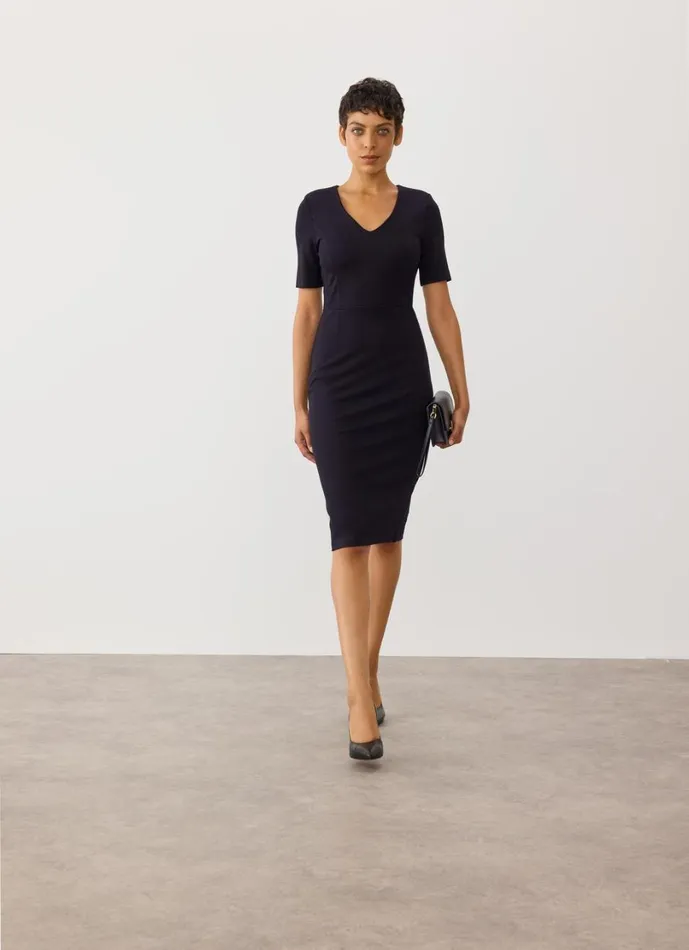 LKBennett Dresses Women Natasha Black Fitted Jersey Dress