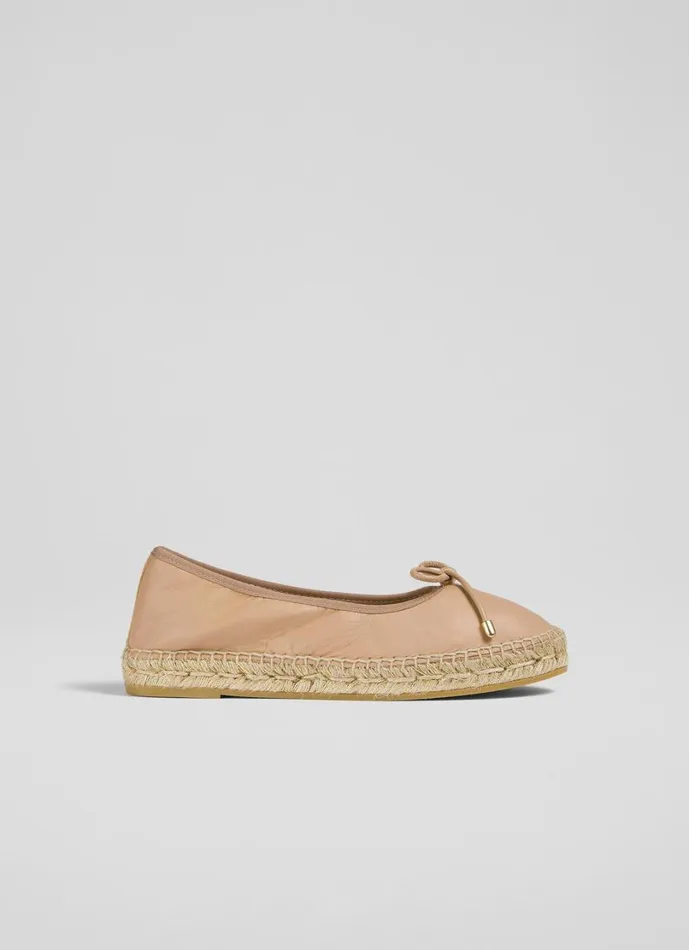 LKBennett Flats Women Taleena Beige Ballet Espadrille