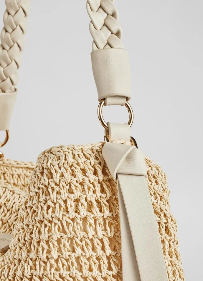 LKBennett Shoulder Bags Women Issie Natural Raffia Shoulder Bag