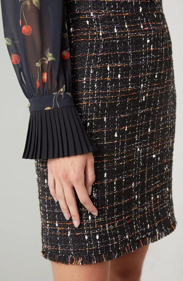 LKBennett Tops Women Dita Black And Red Cherry Print Blouse