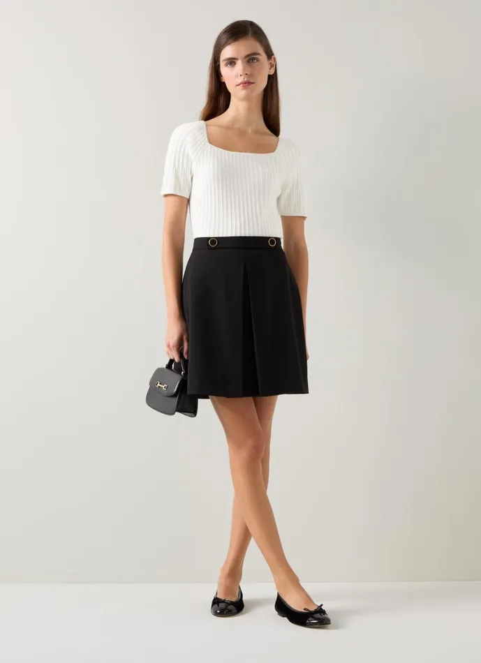 LKBennett Tops Women Maria Ivory Beaded Knitted Top