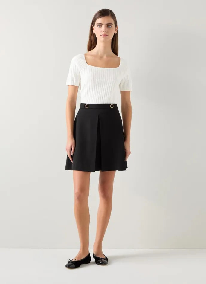 LKBennett Tops Women Maria Ivory Beaded Knitted Top