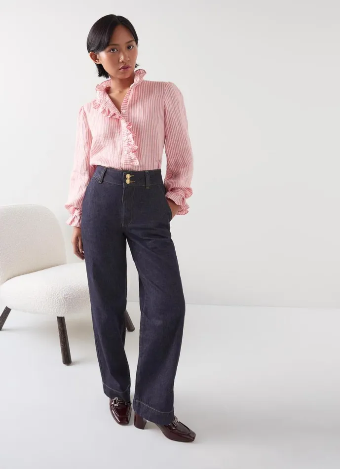 LKBennett Trousers Women Greta Petite Indigo Jean