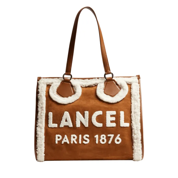 L Zip Tote Chestnut Women Lancel Shoulder Bags