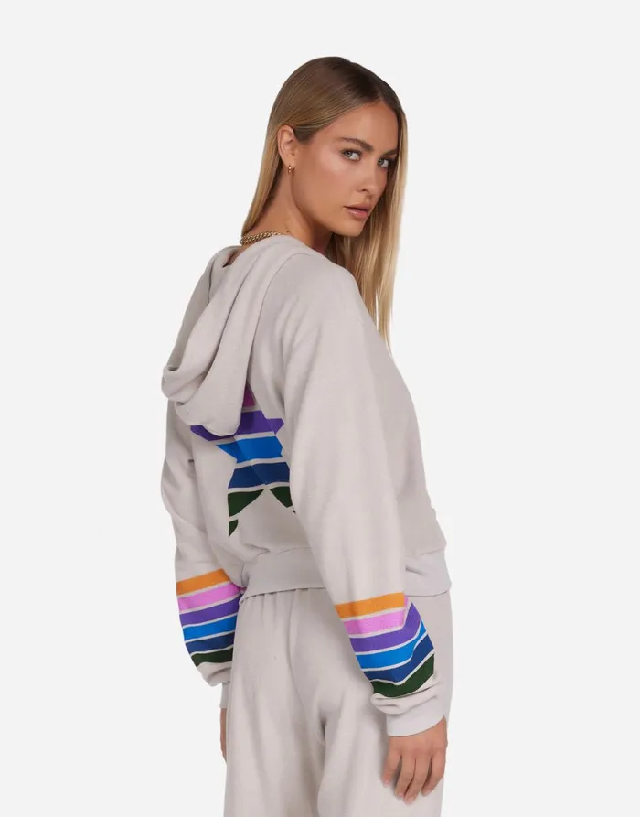 Lachelle Color Stripe Star Cloud Women039s Lauren Moshi Hoodies