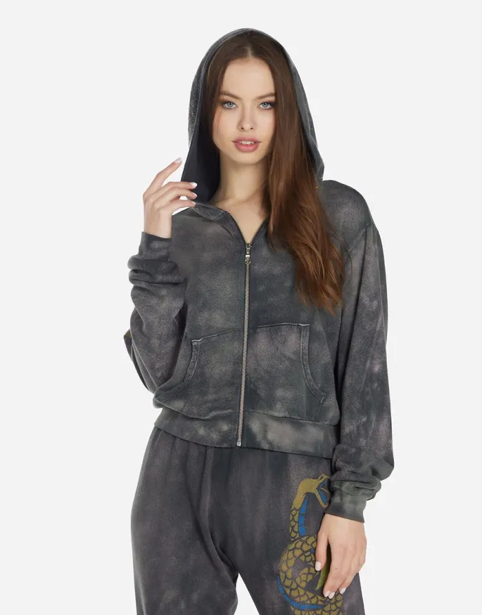 Lachelle Lightning Snake Sunfade Onyx Women039s Lauren Moshi Hoodies