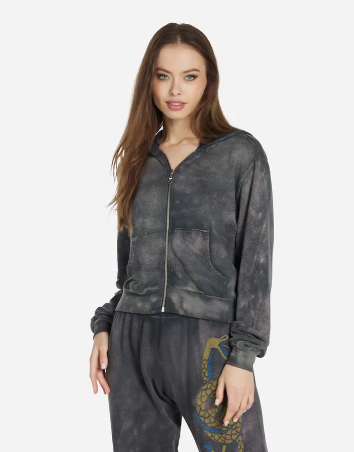 Lachelle Lightning Snake Sunfade Onyx Women039s Lauren Moshi Hoodies