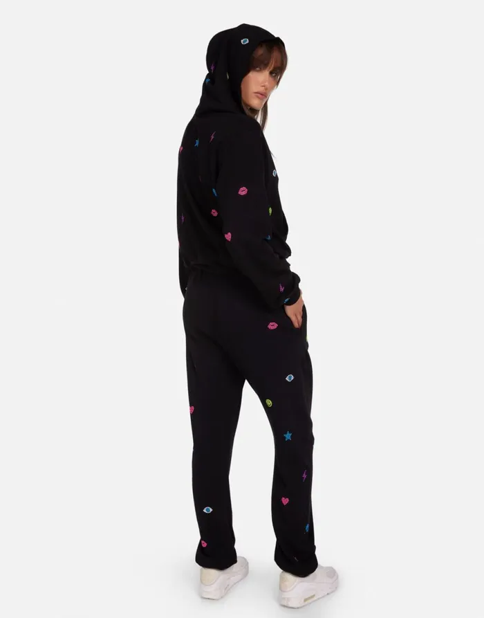 Lachelle Neon Stud Elements Black Women039s Lauren Moshi Hoodies