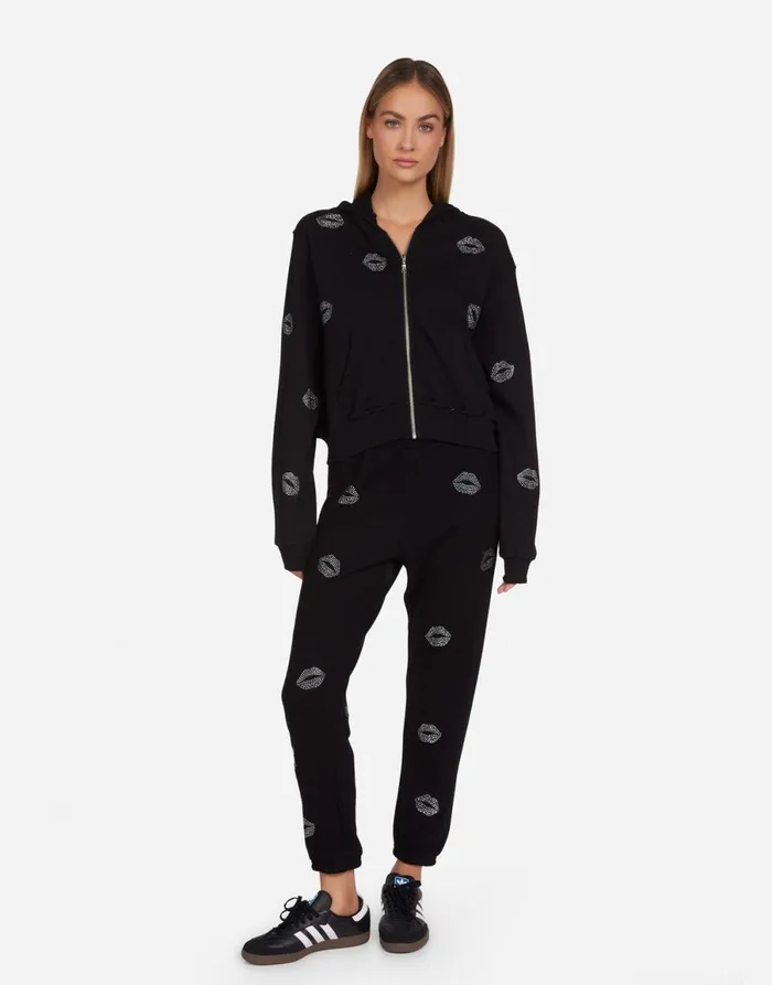Lachelle Stud Kisses Black Women039s Lauren Moshi Hoodies