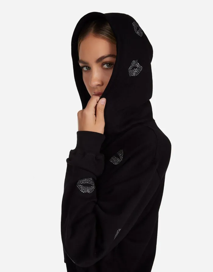 Lachelle Stud Kisses Black Women039s Lauren Moshi Hoodies