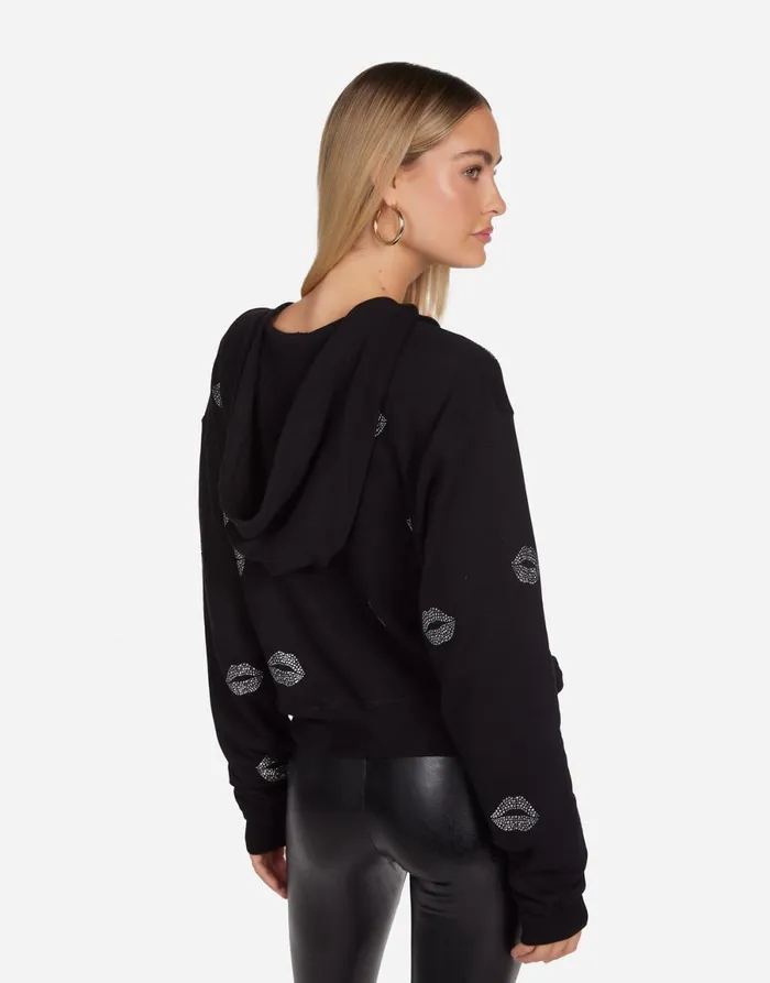 Lachelle Stud Kisses Black Women039s Lauren Moshi Hoodies