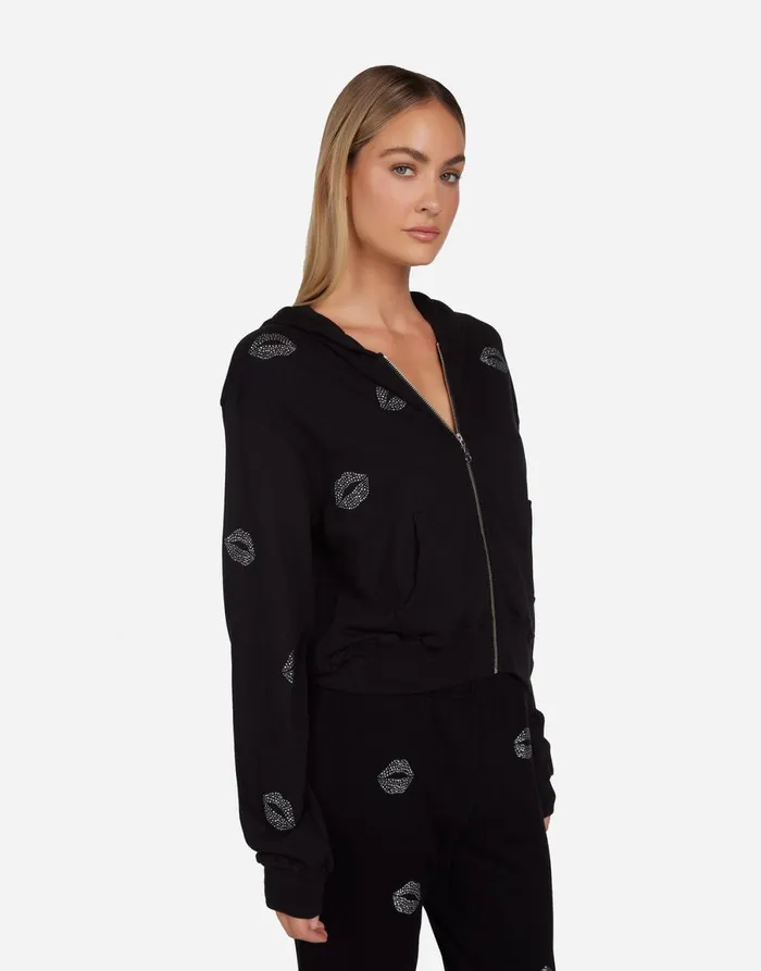 Lachelle Stud Kisses Black Women039s Lauren Moshi Hoodies
