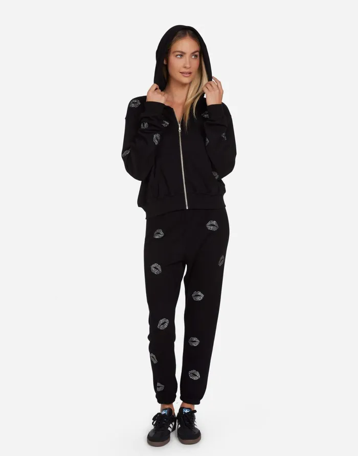 Lachelle Stud Kisses Black Women039s Lauren Moshi Hoodies