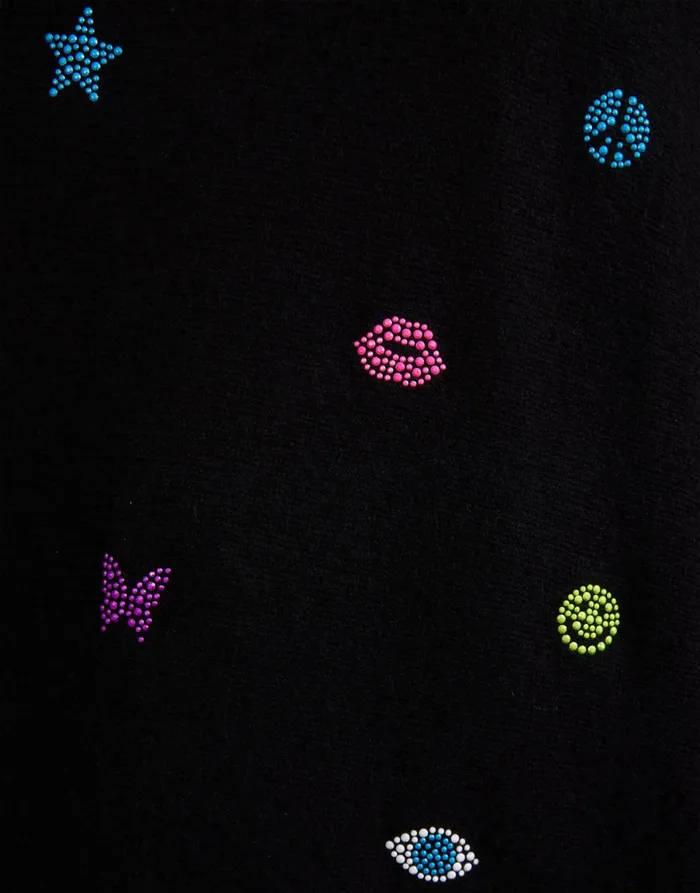 Ladona Neon Stud Elements Black Women039s Lauren Moshi Sweaters and Knits