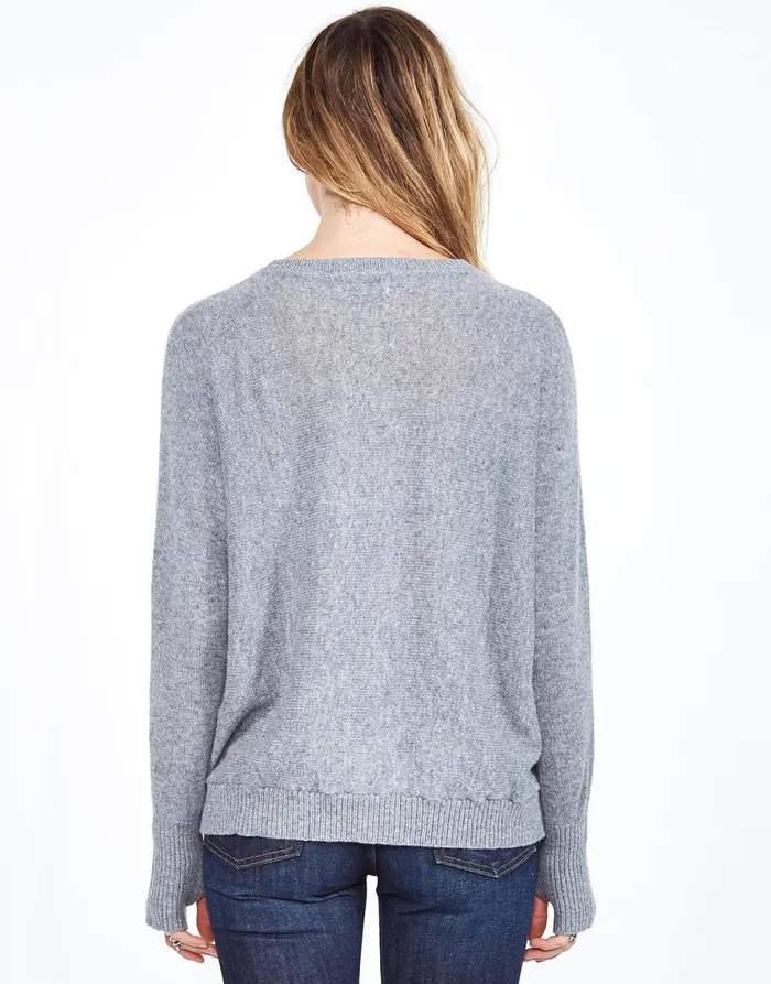 Ladona Vintage Peace Charcoal Women039s Lauren Moshi Sweaters and Knits