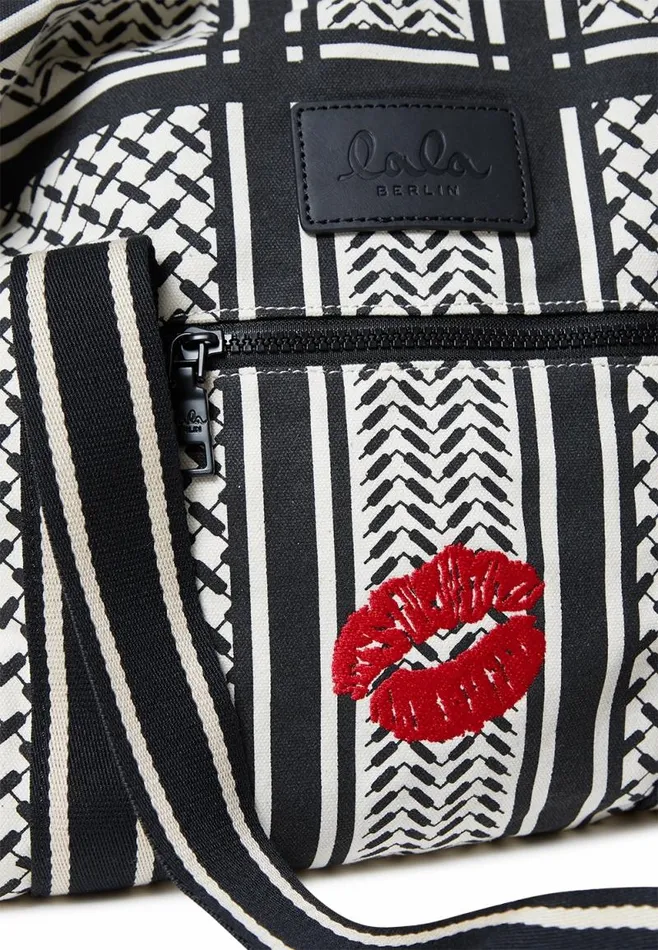 Lala Berlin Bags Big Bag Muriel Kiss Canvas Heritage Stripe Black 8211 Women