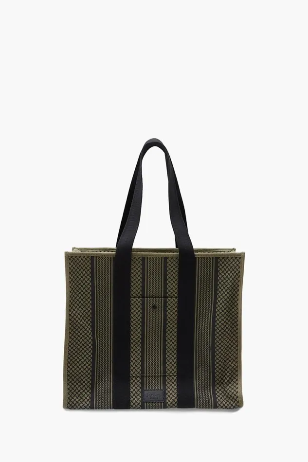 Lala Berlin Bags Shopper Mason Canvas Oliveblack 8211 Women