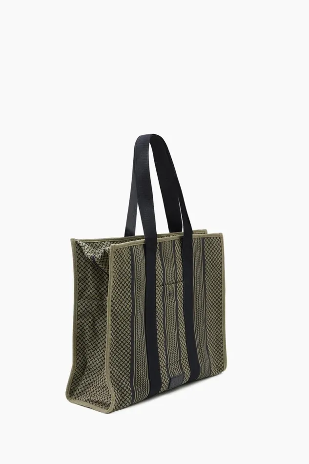 Lala Berlin Bags Shopper Mason Canvas Oliveblack 8211 Women