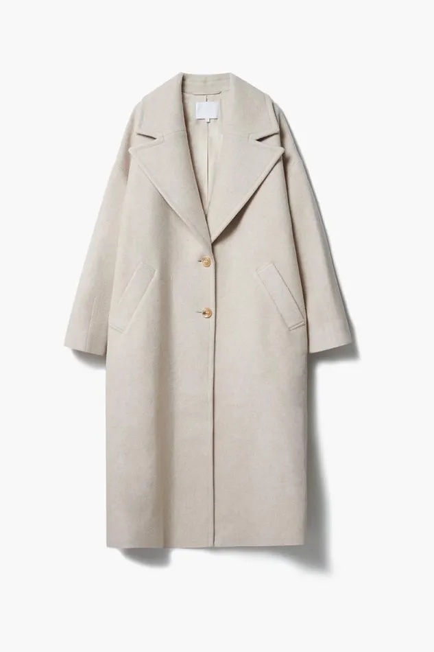 Lala Berlin Coats and Jackets Coat Ohana Wool Mix Cream 8211 Women