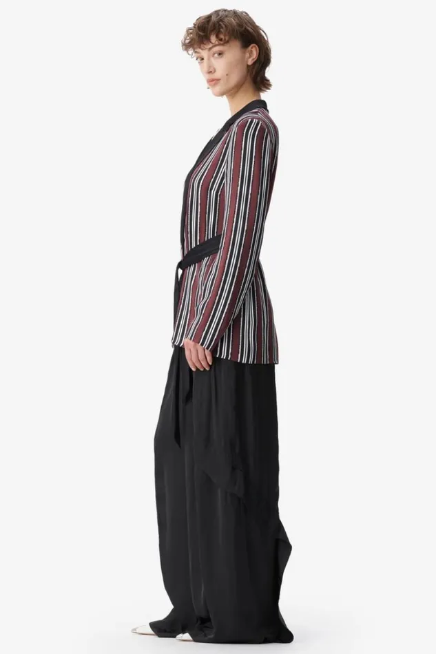 Lala Berlin Coats and Jackets Jacket Jella Viscose Shibori Stripe 8211 Women