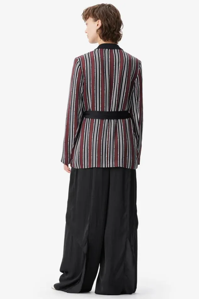 Lala Berlin Coats and Jackets Jacket Jella Viscose Shibori Stripe 8211 Women