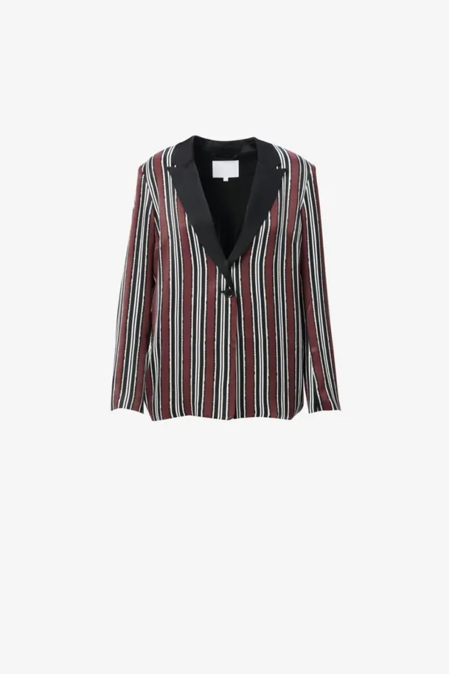 Lala Berlin Coats and Jackets Jacket Jella Viscose Shibori Stripe 8211 Women