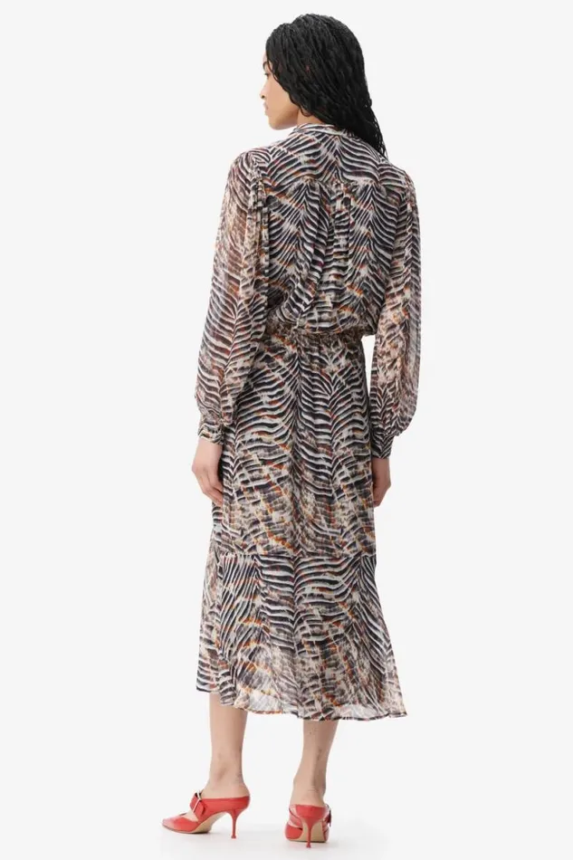 Lala Berlin Dresses Dress Delio Viscose Zebra Shibori 8211 Women