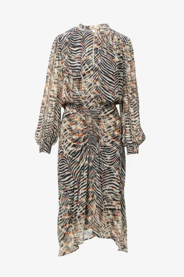 Lala Berlin Dresses Dress Delio Viscose Zebra Shibori 8211 Women