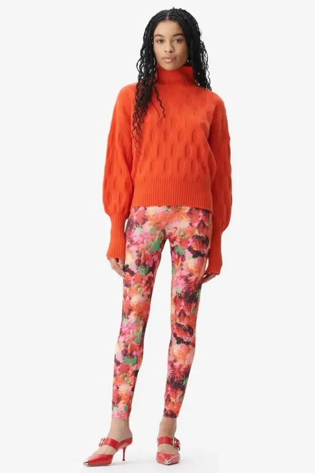 Lala Berlin Pants and Skirts Legging Leonie Polyester Mix Shibori Flower 8211 Women